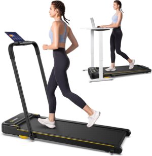 UREVO Folding Standing Desk Treadmill