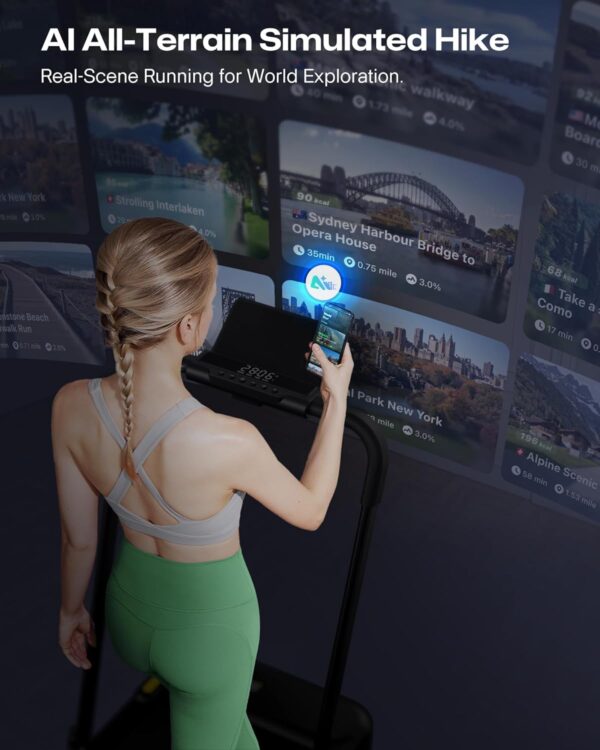 UREVO Folding Standing Desk Treadmill