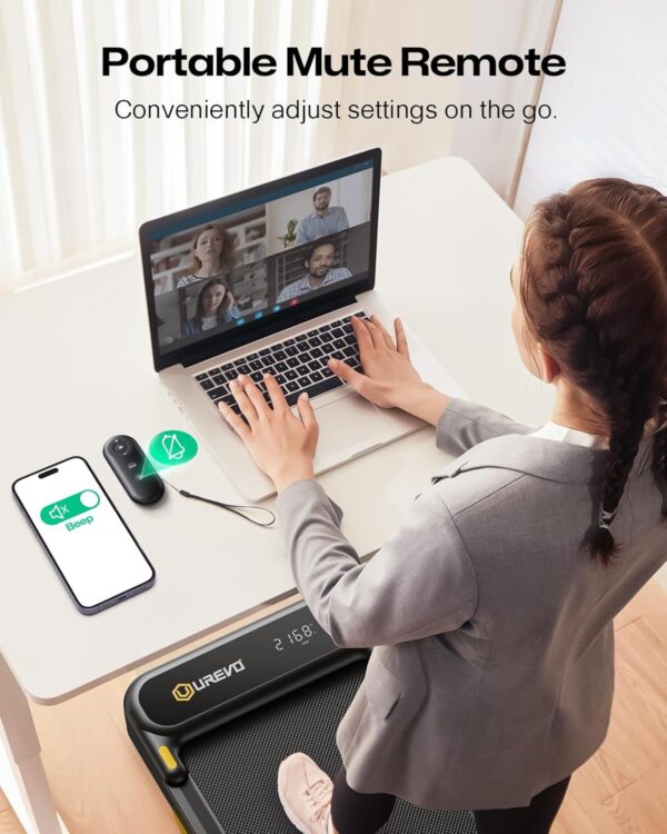 UREVO Folding Standing Desk Treadmill