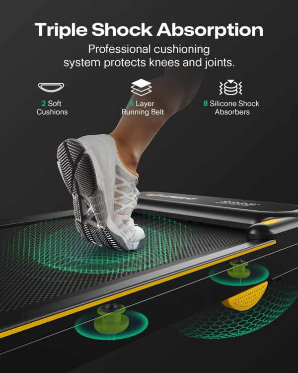 UREVO Folding Standing Desk Treadmill